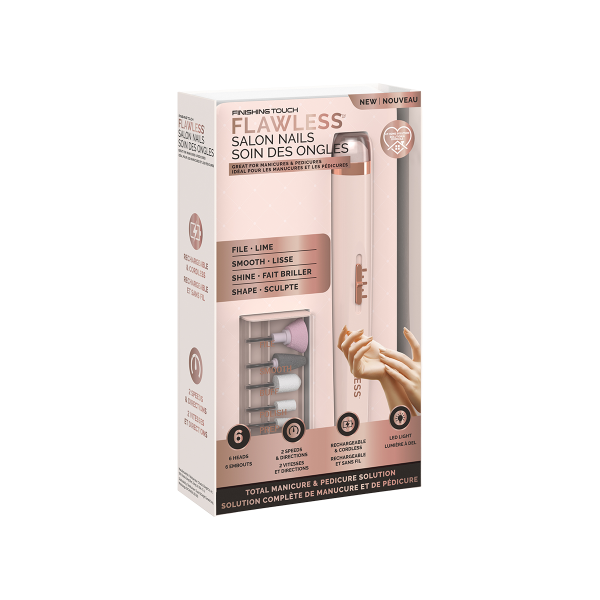 FLAWLESS KIT MANUCURE ET PEDICURE RECHARGEABLE PAR USB