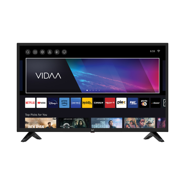 TV DUAL 40 POUCES FULL HD 101CM SMART VIDAA NOIR