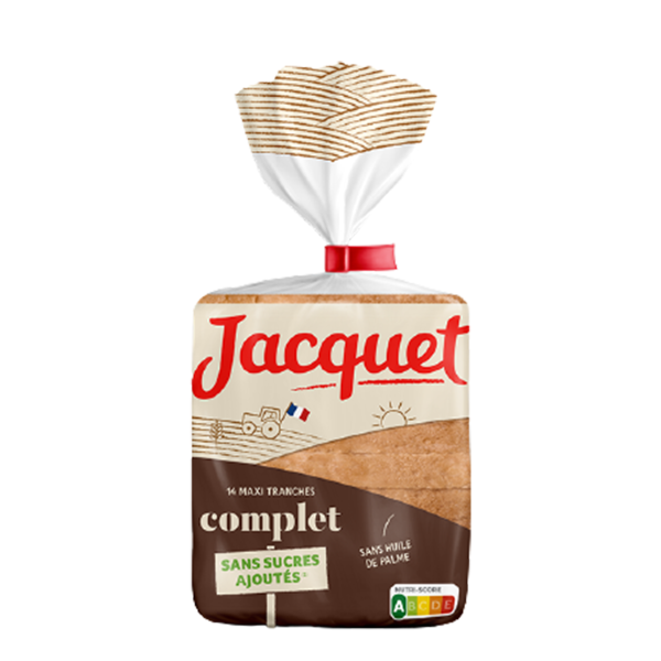 JACQUET MAXI JAC PAIN NATURE OU COMPLET 550G